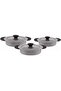 Granite Plus 3-piece frying pan set with silicone Gray 3182