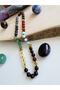 Natural Stone Male Student Success Necklace-Amber-Hematite-Amethyst-Aventurine-Citrine-Onyx-Red Eye-Agate - 3