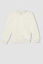 Girl's Crew Neck Soft Fuzzy Sweatshirt