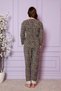 Winter Plush Fleece New Year Themed Women's Pajama Set - 3