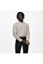 Men's Beige Shirt - Solid Linen Noos (22019173-chi) - 3