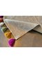 Moroccan 9003 Beige Colored Tasseled Bohomian and Modern Kilim - 4