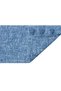 Moroccan 9007 Blue Colored Wicker Look Modern Rug with Blue Tassels - 3