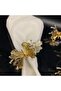 Butterfly Set of 6 Gold&Silver Napkin Rings 8x4x5.5 Cm Two Butterfly Gold&Silver Tableware Rings - 2