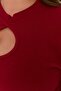 Burgundy Window/Cut Out Detailed Crop Knitted Blouse TBBAW23AF00037 - 2