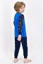 Men's Blue Licensed Children's Pajama Set - 3