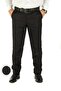 Men's Black Classic Linen Trousers - 2