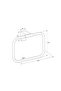 Chrome Lux 4-Piece Bathroom Set, Robe Holder, Round Towel Holder, Toothbrush Holder, Soap Dish - 6