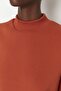 Tile Thick Inside Fleece Half Turtleneck Relaxed/Casual Fit Knitted Sweatshirt Twoaw20Sw0584 - 9
