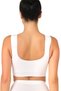 Seamless Gatherer Padded Sports Bra White New Season (3 Pieces Economic Package) - 2