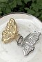 Butterfly Shaped Metal Latch Buckle Gold - 4