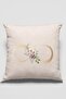 43x43cm Beige Thai Feather Upholstery Premium Fabric Decorative Double Sided Infinity Throw Pillow Cover Krl560
