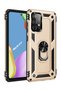 Galaxy A73 Compatible Gold Megatron Ring Double Layer Silicone Case
