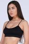 Seamless Thin Strap Sports Bra Black New Season (1 Piece Economical) - 2