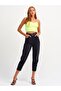 3528 Elastic Crop Top-neon Yellow - 5