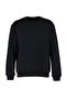 Siyah Regular/Normal Kesim İçi Polar/Sıcak Tutan Sweatshirt TMNAW21SW1208 - 14