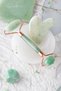 Aventurine Natural Stone Roller and Heart Gua Sha Massage Set - Certified Ma027 - 2