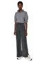 Antrasit Soluk Efektli Wide Leg/Geniş Paça Normal Bel İnce Örme Eşofman Altı Pantolon TWOAW22EA0426 - 5