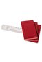 Xlarge Cahier Red Soft Cover Striped 3-Piece Notebook 120 Pages