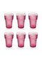 Acrylic Baroque Plum Set of 6 Tall Glasses