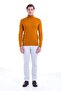 سترة تريكو رجالية منقوشة بياقة مدورة وقصة عادية من هاردال - 3