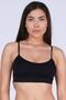 Seamless Thin Strap Sports Bra Black New Season (1 Piece Economical)