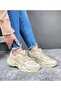 Daily Women's Sneaker Lace-up Light Thick High-Sole Walking Breathable Sports Shoes 741 Pra-63