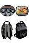 Baby Care Bag Luxury Mother Baby Care Backpack Bird Gray Black - 3