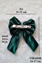 Bow Appearance Green Velvet Fabric Automatic Hair Clip 6000 - 3