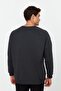 Antrasit Oversize/Geniş Kesim Fit İçi Polar/Sıcak Tutan Sweatshirt TMNAW23SW00190 - 10