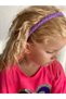 New Fashion Trend Bright Stone Beaded Knitted Crown Mother Child Lilac Purple