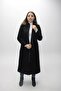 Women's Stamped Hooded Fur Coat - 3