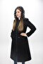 Women's Stamped Hooded Fur Coat - 4
