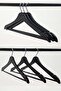 Wooden Look Clothes Hanger Black Clothes Hanger with Swivel Head 24 Pieces - 2