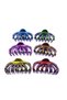 Women's Colorful 6 Pieces Large Size Rake Latch Buckle