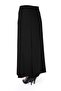 Women's Hijab Long 6 Piece Ribbed Black Skirt - 2