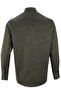 Men's Green Classic Cut Long Sleeve Collar Buttoned Winter Shirt - 4