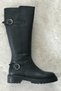 Women's Black Genuine Leather Boots - 2