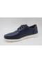 Navy Blue Men's Casual Leather Shoes G11944531 - 2