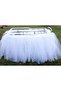 Fluffy Crystal Tutu Tulle Incubator Skirt 30 M2- White Color - 5