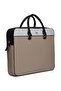 -233 Beige/White/Black 39X30X6.5Cm Faux Leather Briefcase - 3