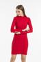 Women's Half Turtleneck Camisole Mini Dress - 7
