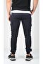Black Men's Cargo Jogger Pants - 4