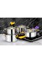 8 Piece Pot Humma Model Dowry Set Plain Gold