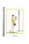 Gift - N028 A5 Design Spiral Notebook - Girl with Mimosa