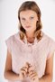 Women's Powder Hooded Oversize Wool Sweater Knitted Knitwear Trist-6131 - 4