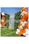 80 Pieces - Special Day Balloon Chain Set ( White - Orange Balloon )