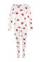 Ecru 100% Cotton Heart Knitted Pajama Set THMAW21PT0566 - 7