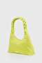 Women's Neon Green Knitted Handle Baguete Bag 215 - 2