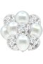 Silver Confetti Transparent and White Metallic Balloon Set 20 Pieces 30 cm Gray Sequin Balloon with Sequins Inside